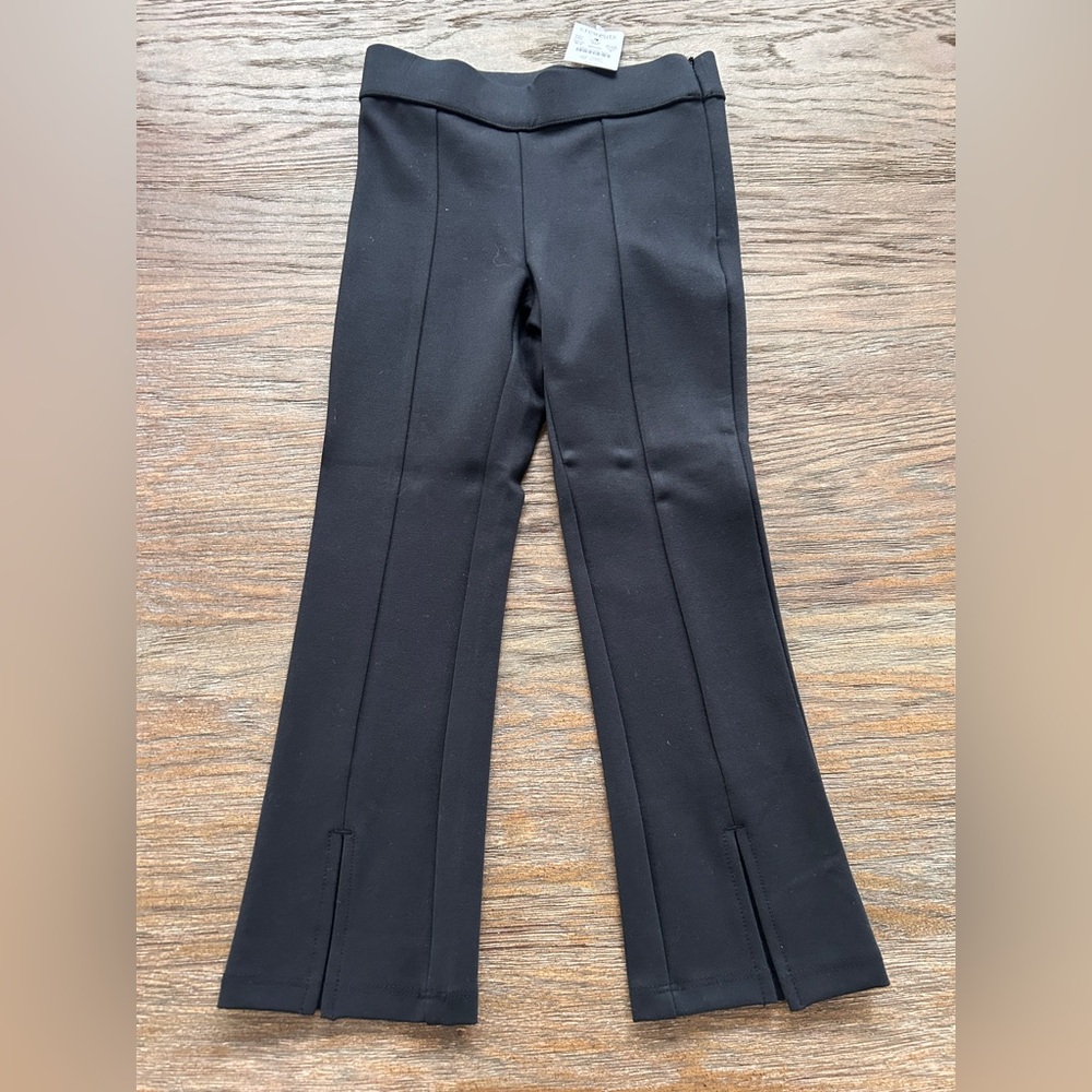 CREWCUTS Black Ponte Front Slit Pants